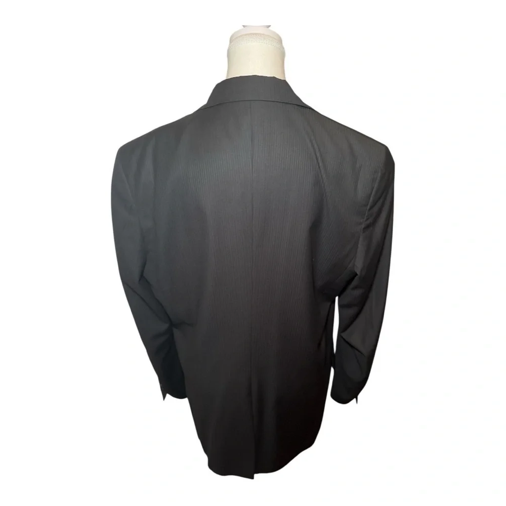 Christian Dior Black Pinstripe Blazer Sport Coat Jacket Men’s 38R IT48